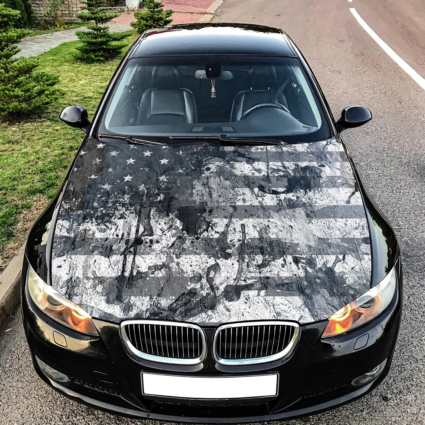 American Flag Car Hood Wrap, car hood decal, car hood sticker, hood wrap for cars, truck hood wrap, patriotic wrap, custom car hood wrap