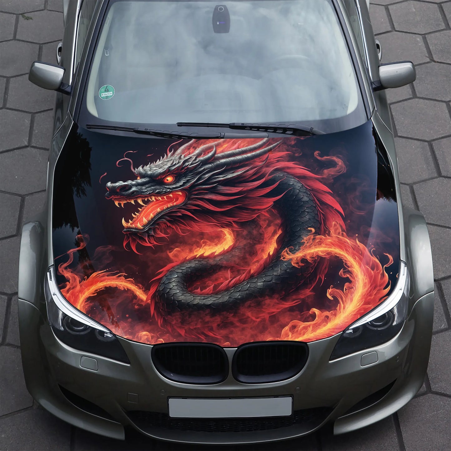 Chinese Dragon Hood Wrap – Custom Vinyl Decal for Cars, Trucks & SUVs, XL