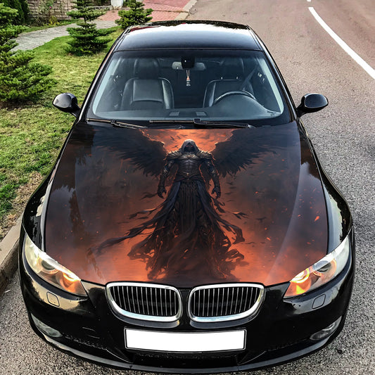 Dark Angel Hood Wrap – Custom Vinyl Decal for Cars, Trucks & SUVs