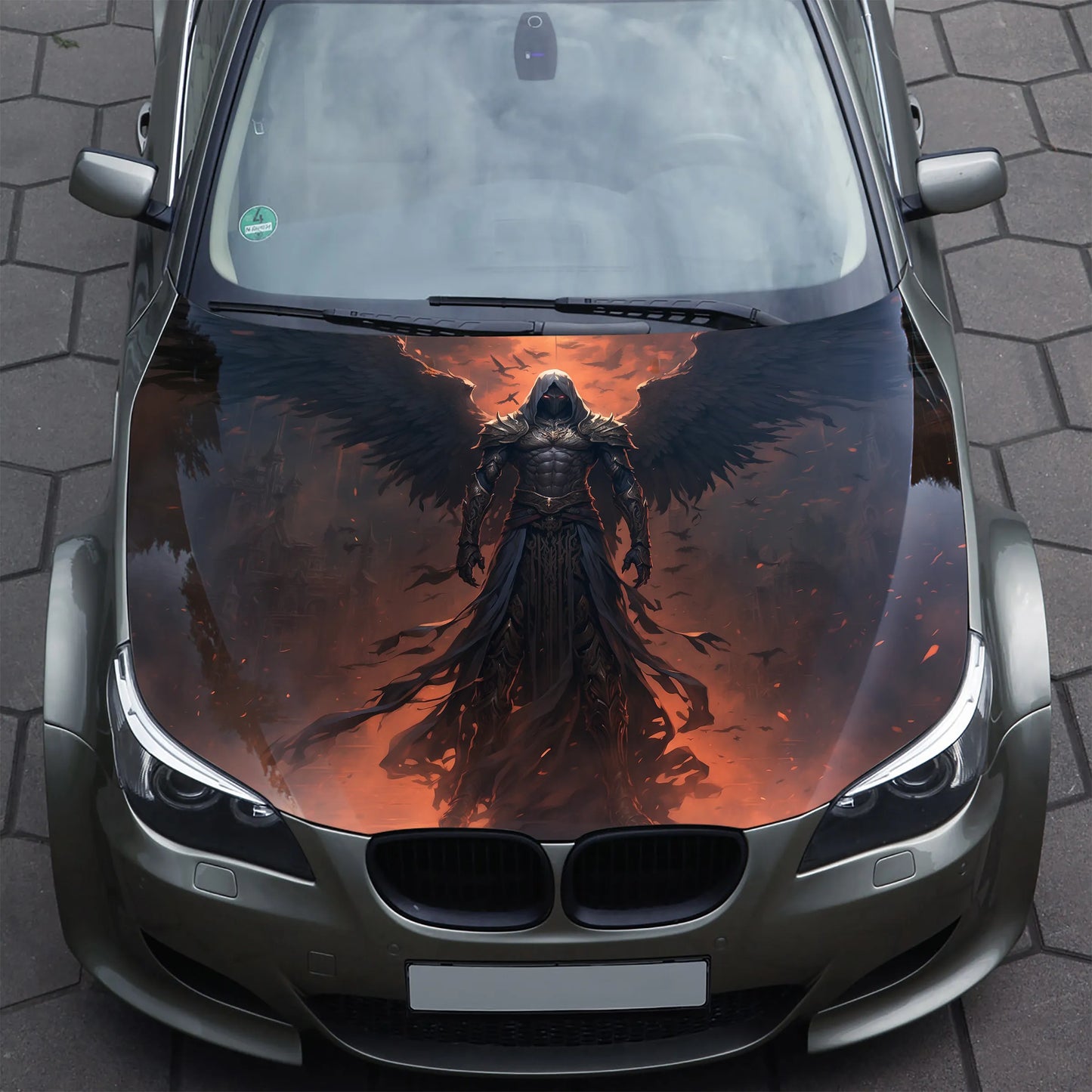 Dark Angel Hood Wrap – Custom Vinyl Decal for Cars, Trucks & SUVs