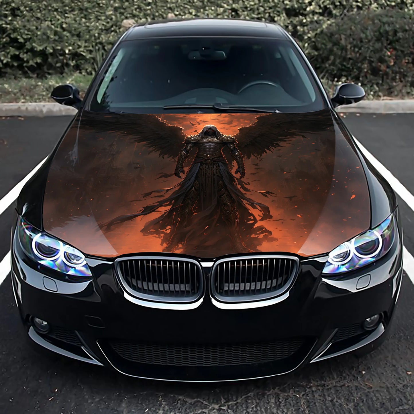 Dark Angel Hood Wrap – Custom Vinyl Decal for Cars, Trucks & SUVs