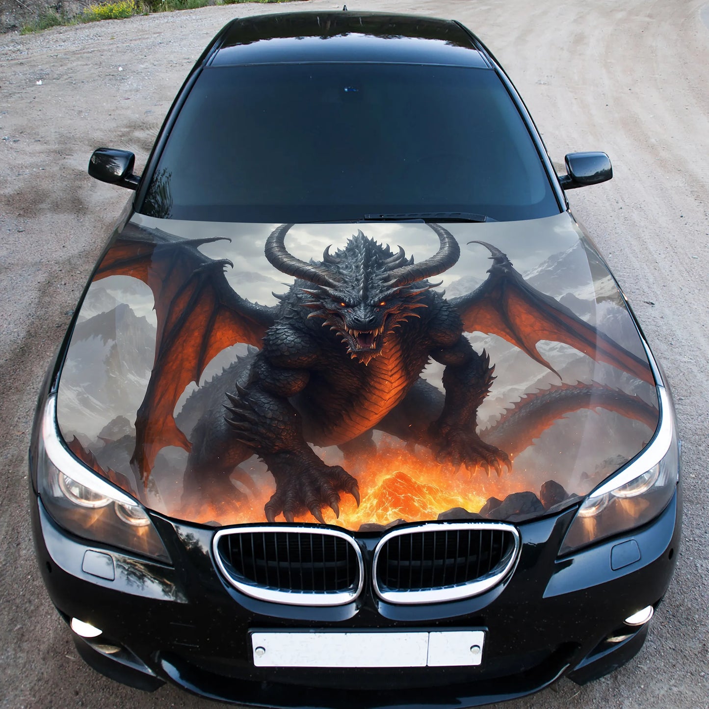Dragon Hood Wrap – Custom Vinyl Decal for Cars, Trucks & SUVs
