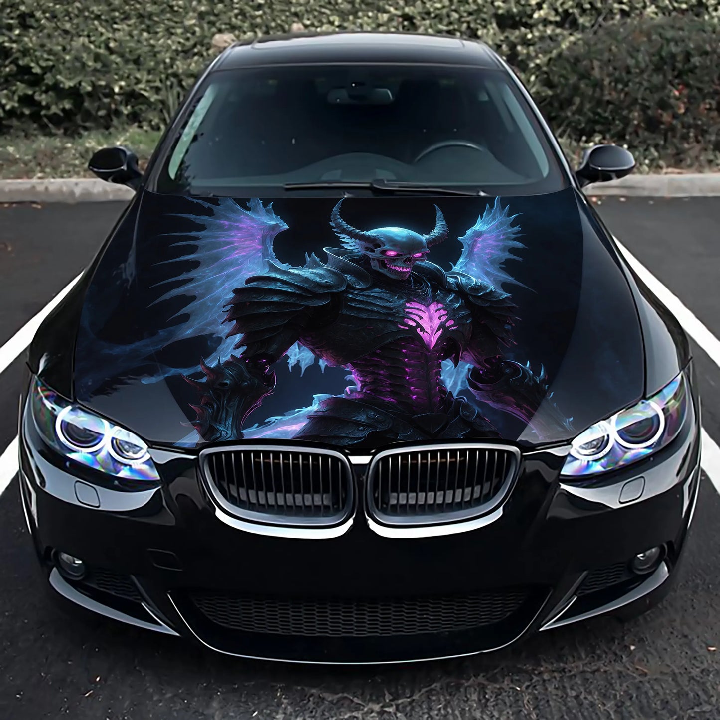 Dragon Skull Head Hood Wrap – Custom Vinyl Decal for Cars, Trucks & SUVs