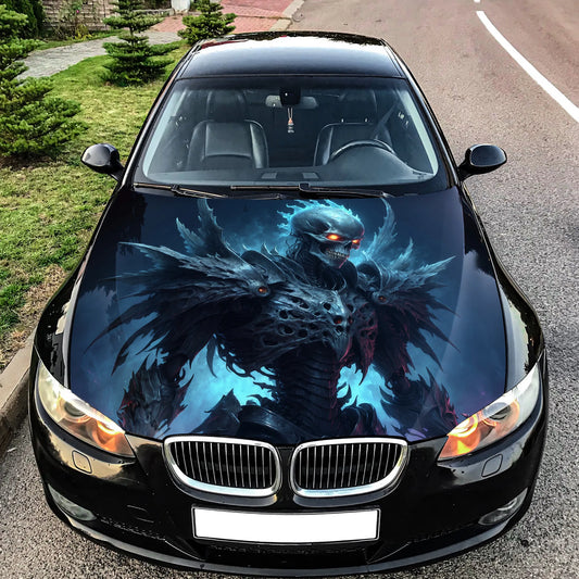 Dragon Skull Head Hood Wrap – Custom Vinyl Decal for Cars, Trucks & SUVs, X