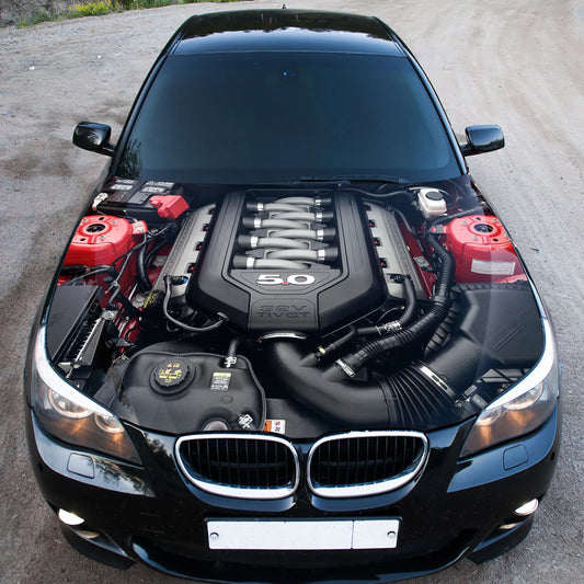 Engine V8 Hood Wrap – Custom Vinyl Decal for Cars, Trucks & SUVs