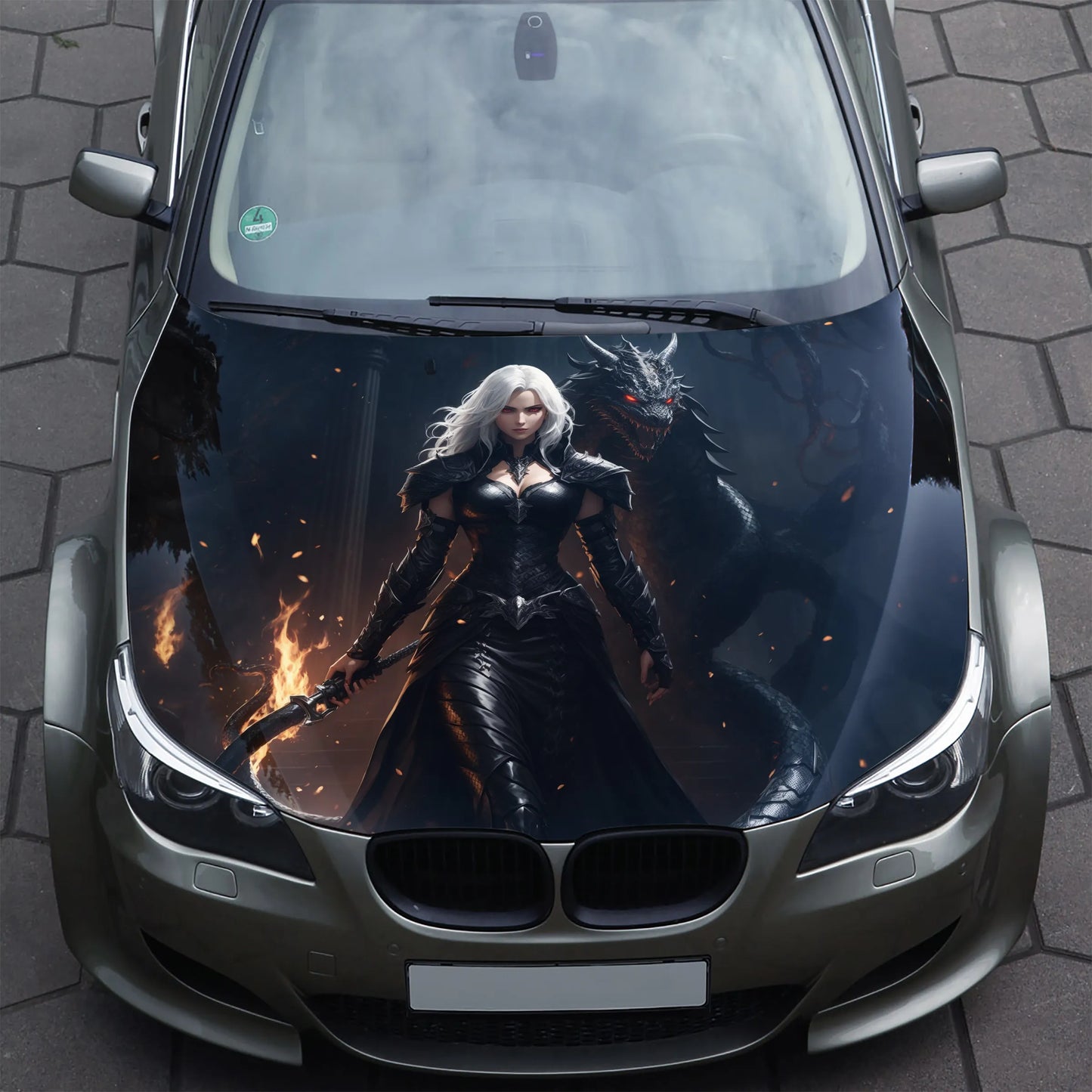 Evil Dragon Tamer Hood Wrap – Custom Vinyl Decal for Cars, Trucks & SUVs