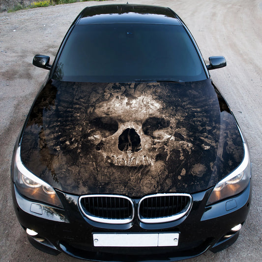 Expendable Skull Hood Wrap – Custom Vinyl Decal for Cars, Trucks & SUVs