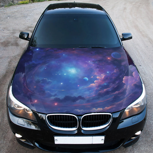 Galaxy Space Hood Wrap – Custom Vinyl Decal for Cars, Trucks & SUVs