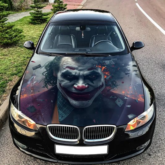 Joker Chaos Hood Wrap Graphic – Custom Vinyl Decal for Cars, Trucks & SUVs