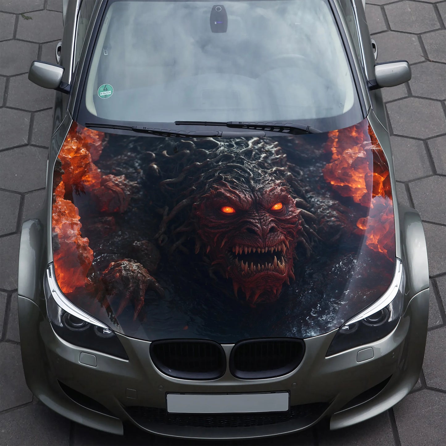 Lava Monster Hood Wrap – Custom Vinyl Decal for Cars, Trucks & SUVs