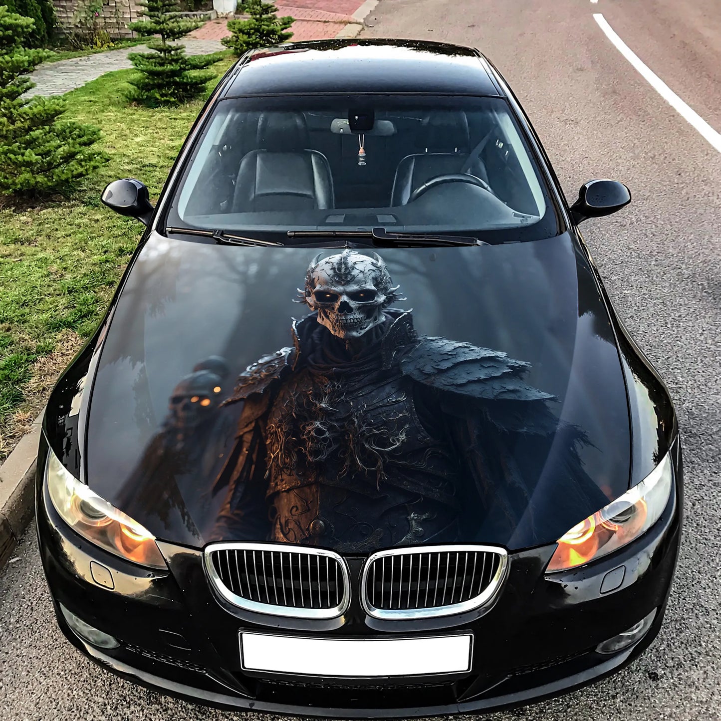 Male Warlock Hood Wrap – Custom Vinyl Decal for Cars, Trucks & SUVs