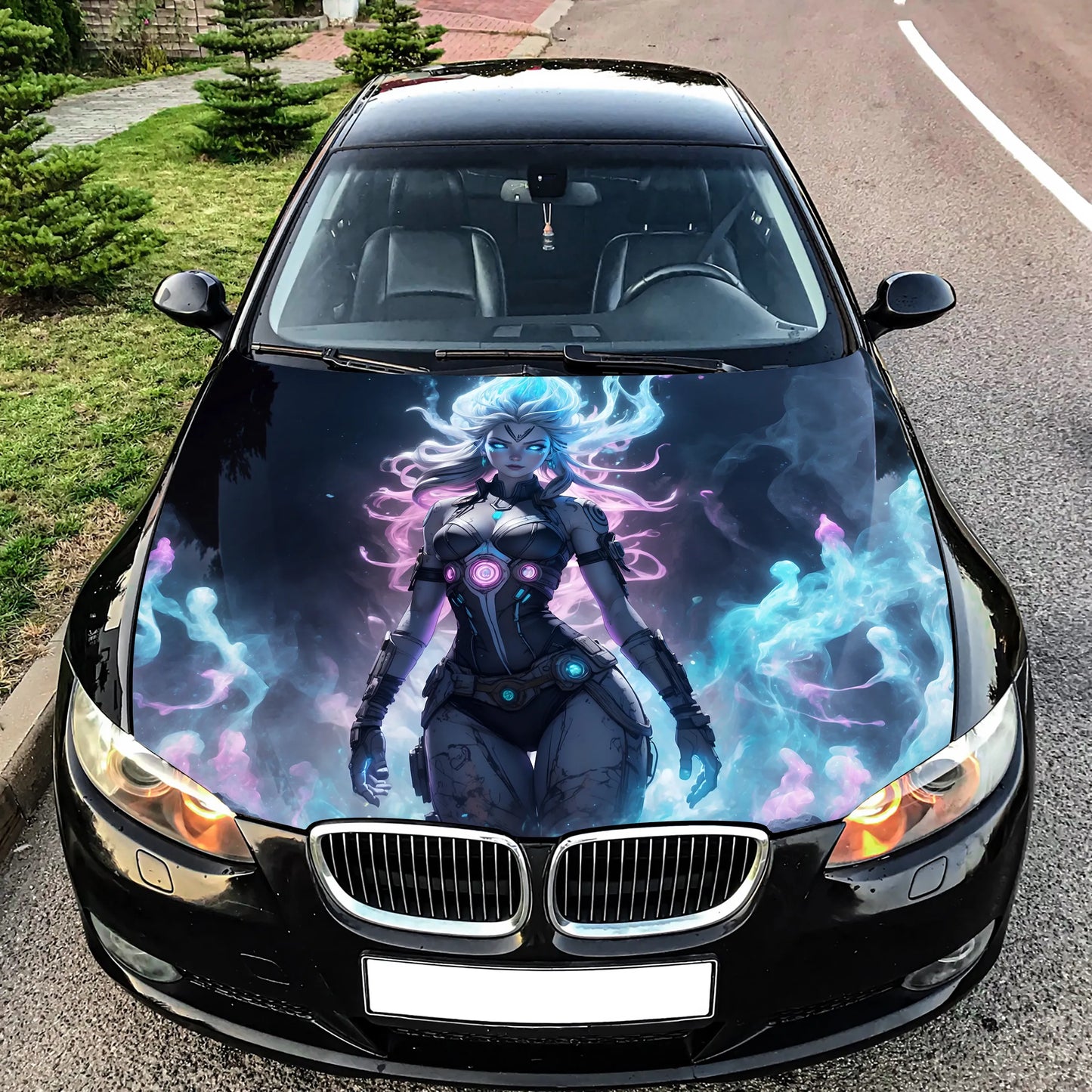Mystical Sexy Girl Hood Wrap – Custom Vinyl Decal for Cars, Trucks & SUVs