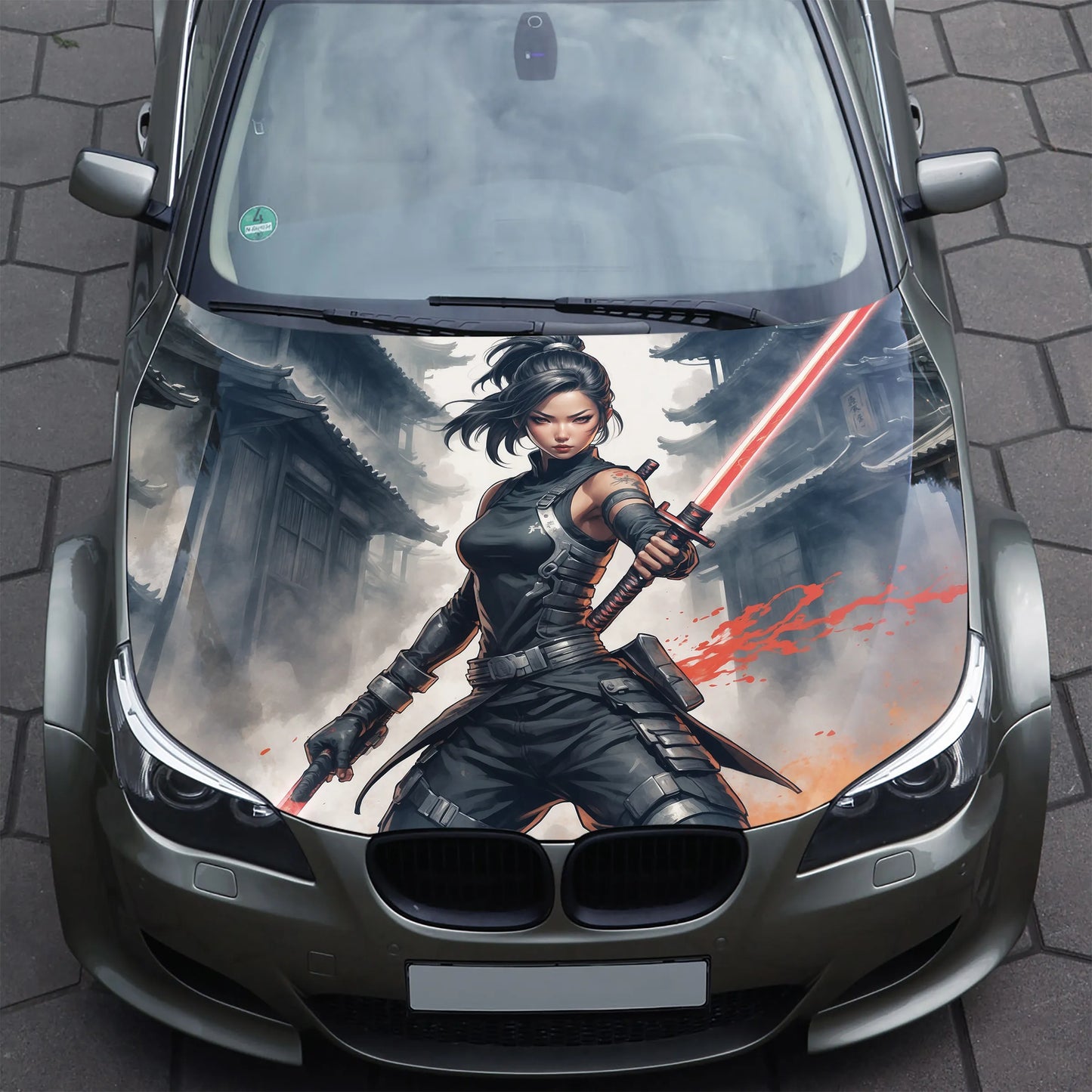 Ninja Girl Hood Wrap – Custom Vinyl Decal for Cars, Trucks & SUVs vinyl