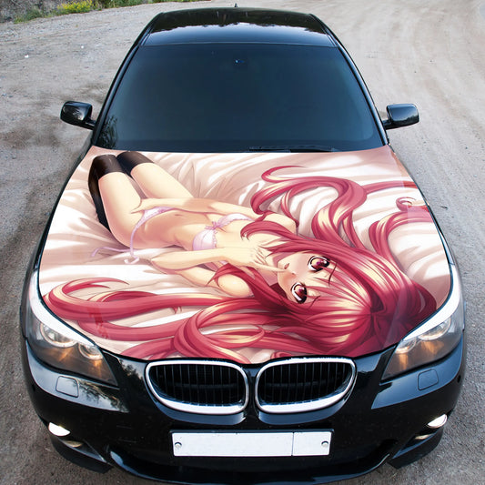Sexy Anime Hood Wrap – Custom Vinyl Decal for Cars, Trucks & SUVs