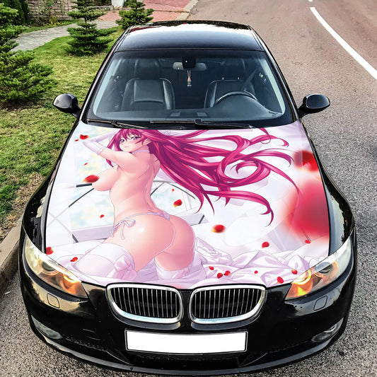 Sexy Anime Hood Wrap – Custom Vinyl Decal for Cars, Trucks & SUVs