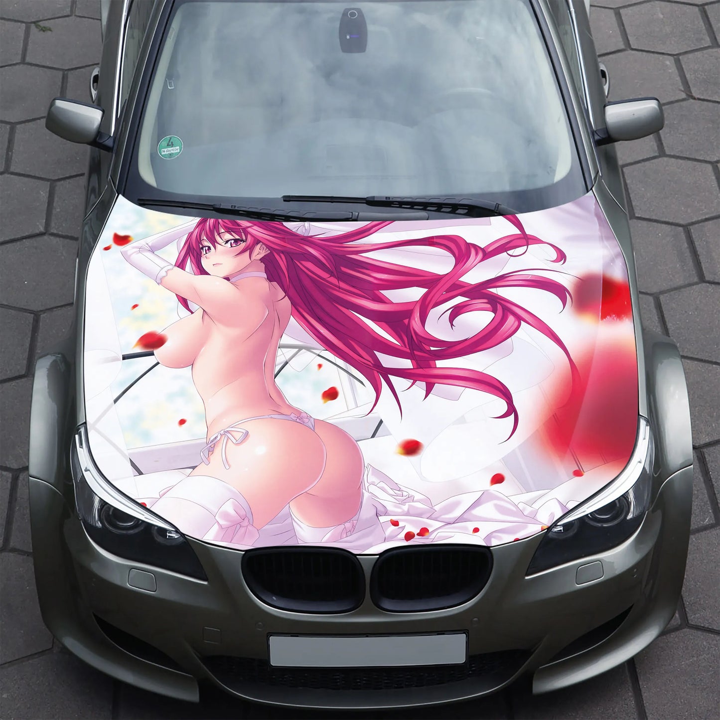 Sexy Anime Hood Wrap – Custom Vinyl Decal for Cars, Trucks & SUVs