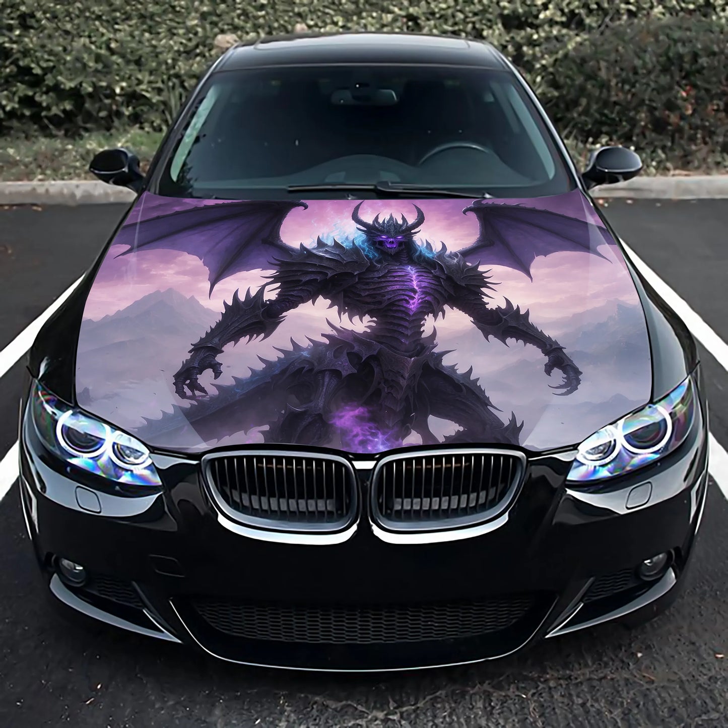 Skeleton Dragon Hood Wrap – Custom Vinyl Decal for Cars, Trucks & SUVs