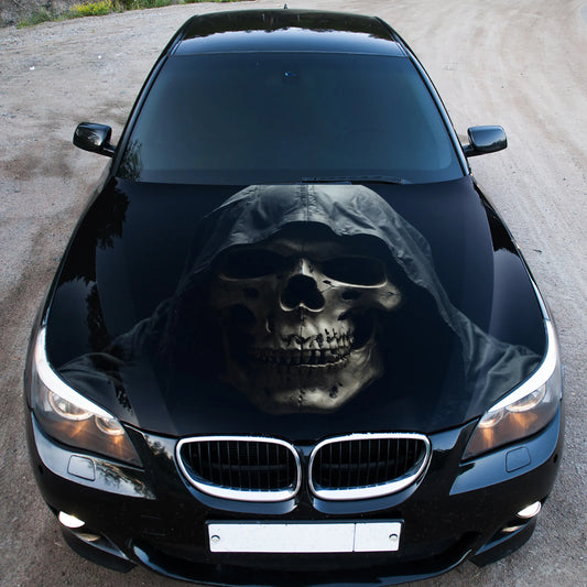 Skull Grim Reaper Hood Wrap – Custom Vinyl Decal for Cars, Trucks & SUVs