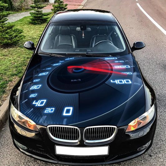 Speedometer Hood Wrap – Custom Vinyl Decal for Cars, Trucks & SUVs