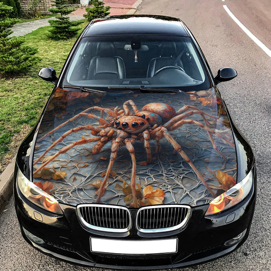 Spider Web Art Hood Wrap – Custom Vinyl Decal for Cars, Trucks & SUVs