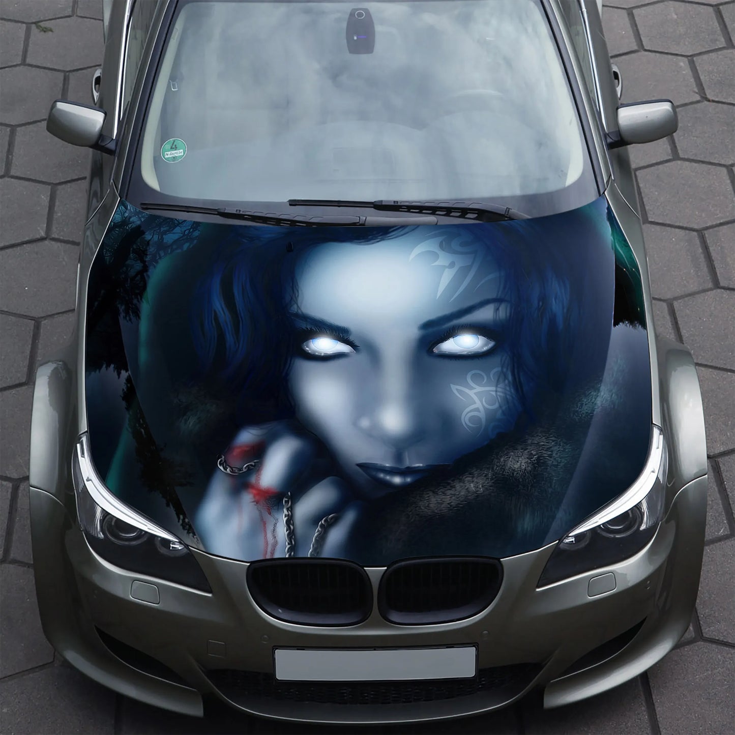 Vampire Girl Hood Wrap – Custom Vinyl Decal for Cars, Trucks & SUVs