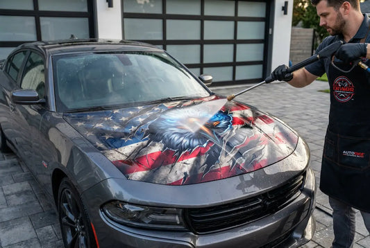 Can You Pressure Wash a Vinyl Hood Wrap?