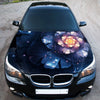 Abstract Flower Hood Wrap – Custom Vinyl Decal for Cars, Trucks & SUVs