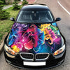 Abstract Flowers Hood Wrap – Custom Vinyl Decal for Cars, Trucks & SUVs