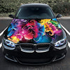 Abstract Flowers Hood Wrap – Custom Vinyl Decal for Cars, Trucks & SUVs