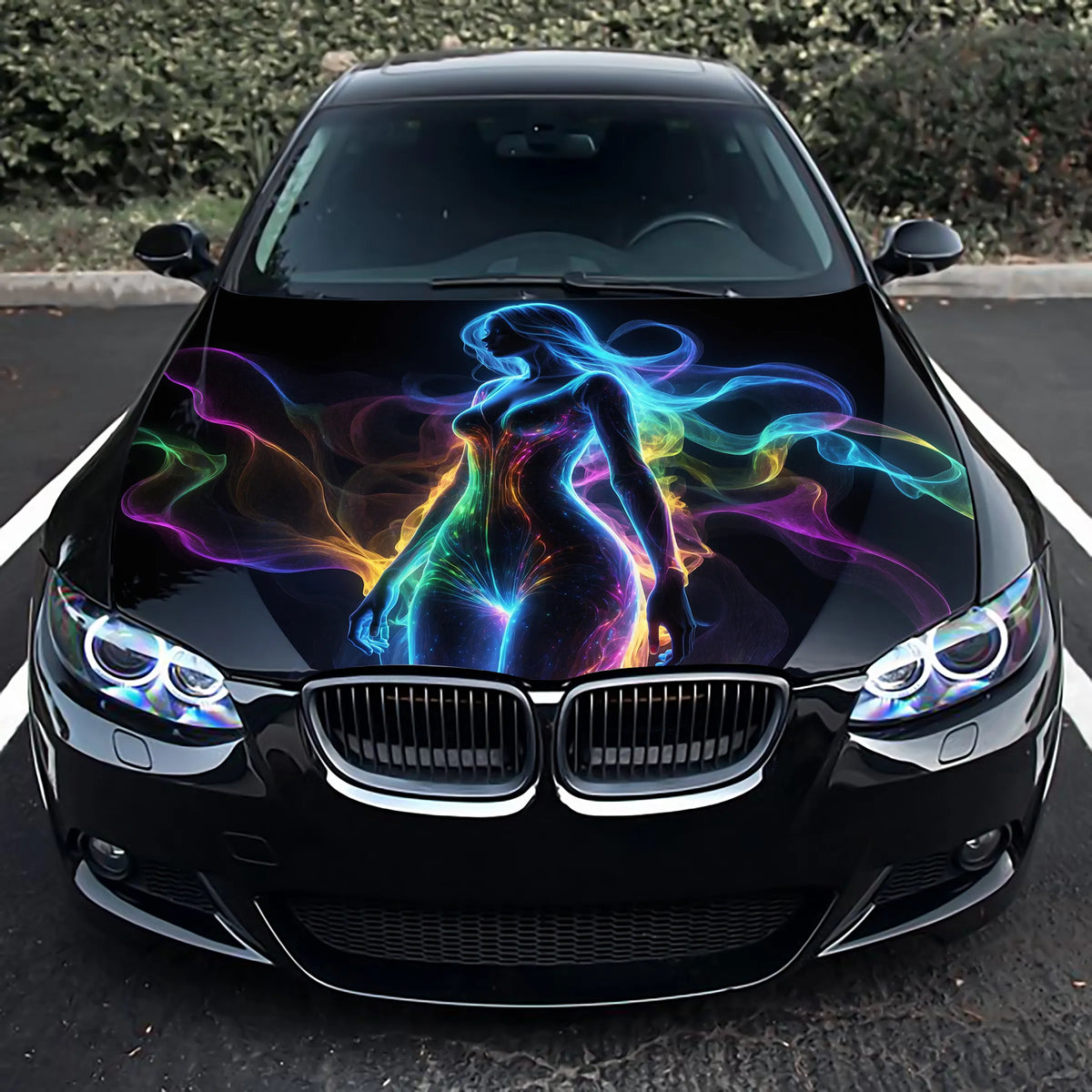 Abstract Girl Hood Wrap – Custom Vinyl Decal for Cars, Trucks & SUVs X