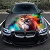 Abstract Lion Hood Wrap – Custom Vinyl Decal for Cars, Trucks & SUVs