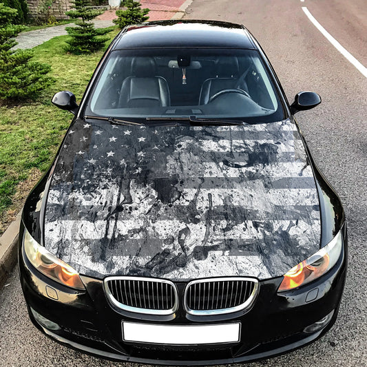 American Flag Car Hood Wrap, car hood decal, car hood sticker, hood wrap for cars, truck hood wrap, patriotic wrap, custom car hood wrap