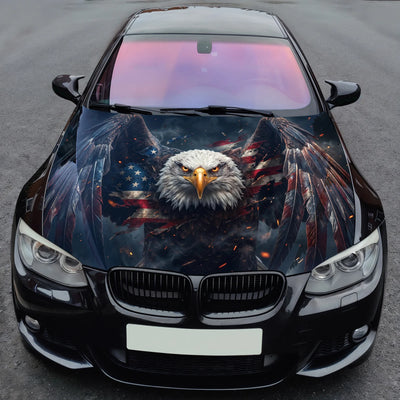 American Flag Eagle Hood Wrap