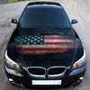 American Flag Ripped Metal Hood Wrap – Custom Vinyl Decal for Cars, Trucks & SUVs