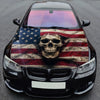 American Skull Flag Hood Wrap Graphic – Custom Vinyl Decal for Cars, Trucks & SUVs