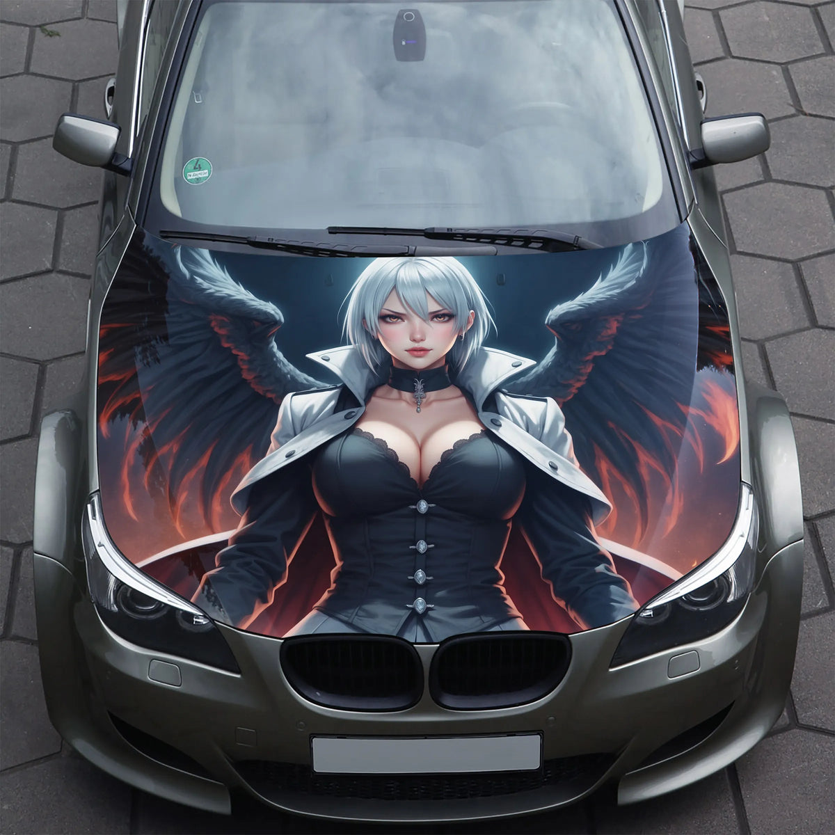 Angel Girl Hood Wrap – Custom Vinyl Decal for Cars, Trucks & SUVs