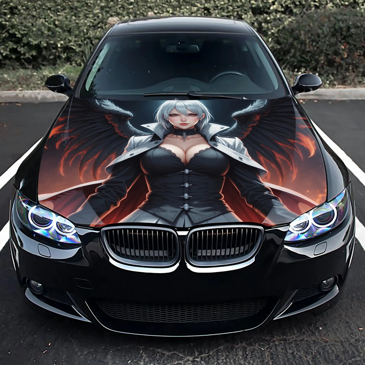 Angel Girl Hood Wrap – Custom Vinyl Decal for Cars, Trucks & SUVs