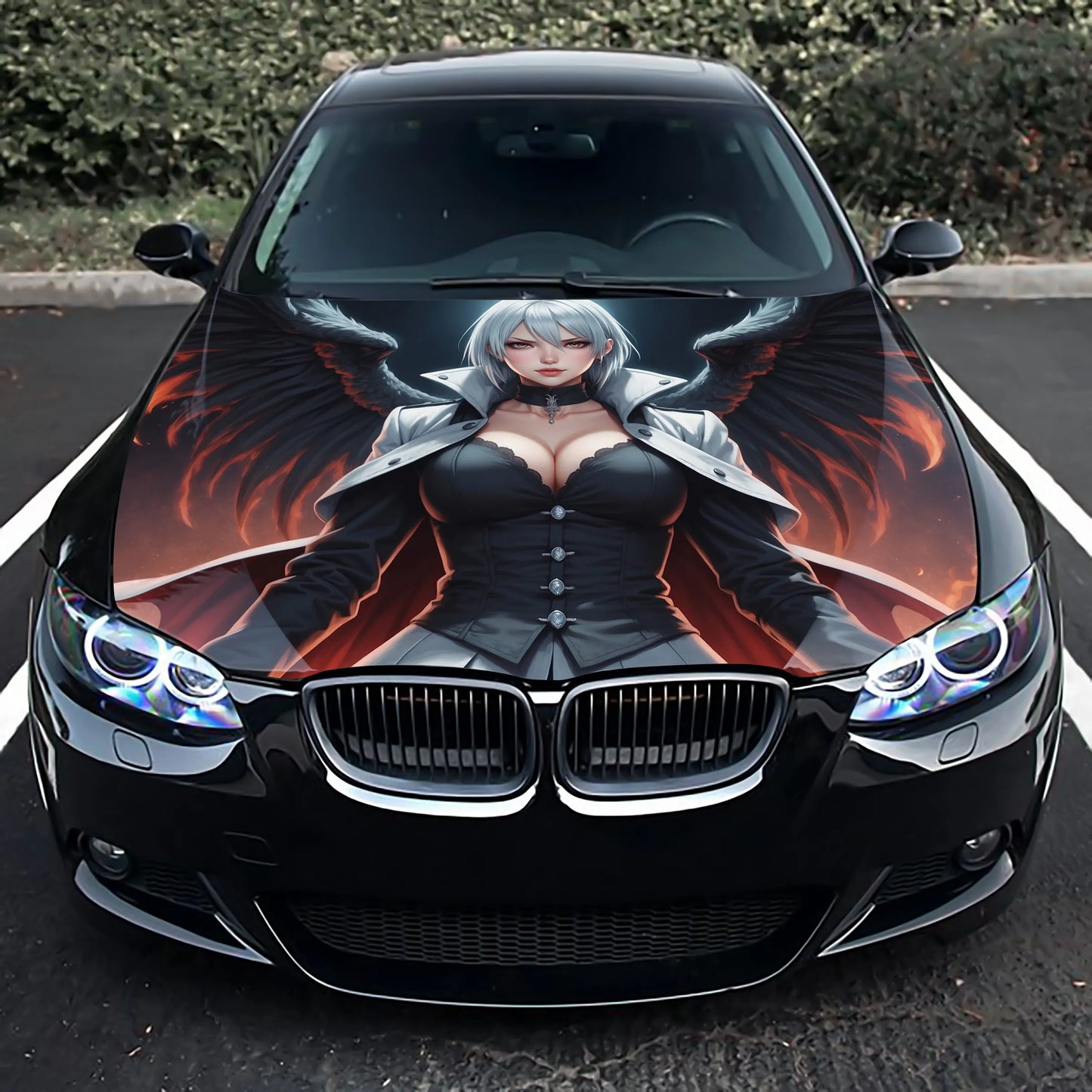 Angel Girl Hood Wrap – Custom Vinyl Decal for Cars, Trucks & SUVs