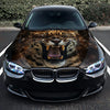 Angry Leopard Growling Hood Wrap – Custom Vinyl Decal for Cars, Trucks & SUVs