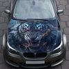 Angry Tiger Hood Wrap – Custom Vinyl Decal for Cars, Trucks & SUVs vinyl
