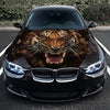 Angry Tiger Growling Hood Wrap – Custom Vinyl Decal for Cars, Trucks & SUVs