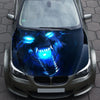 Angry Wolf Hood Wrap – Custom Vinyl Decal for Cars, Trucks & SUVs