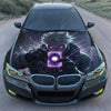 Anime Boy Dark Energy Hood Wrap – Custom Vinyl Decal for Cars, Trucks & SUVs