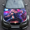 Anime Demon Girl Hood Wrap – Custom Vinyl Decal for Cars, Trucks & SUVs