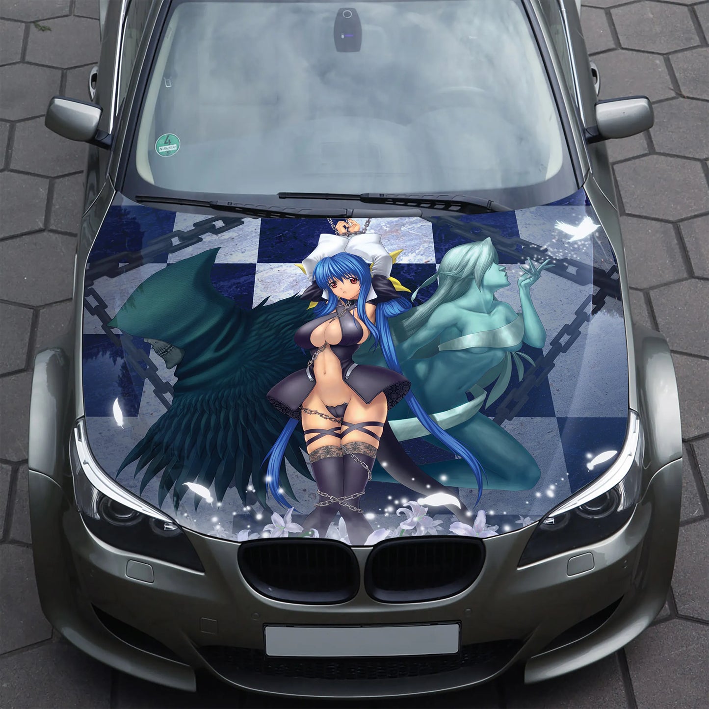 Anime Gear Hood Wrap – Custom Vinyl Decal for Cars, Trucks & SUVs
