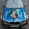 Anime Girl Gear Hood Wrap – Custom Vinyl Decal for Cars, Trucks & SUVs