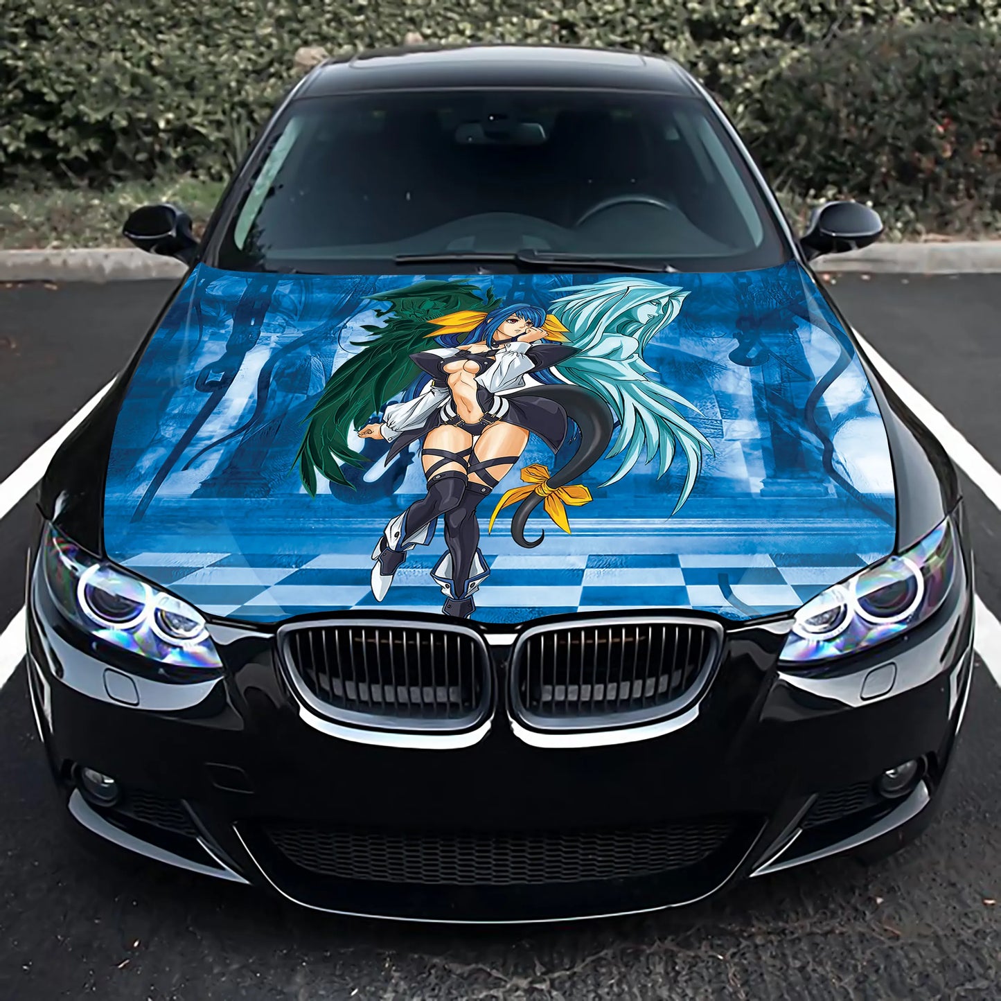 Anime Girl Gear Hood Wrap – Custom Vinyl Decal for Cars, Trucks & SUVs