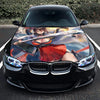 Anime Girl with Katana Sword Hood Wrap – Custom Vinyl Decal for Cars, Trucks & SUVs