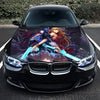 Anime Girls Gun And Sword Hood Wrap – Custom Vinyl Decal for Cars, Trucks & SUVs