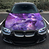 Anime Sword Girl Hood Wrap – Custom Vinyl Decal for Cars, Trucks & SUVs